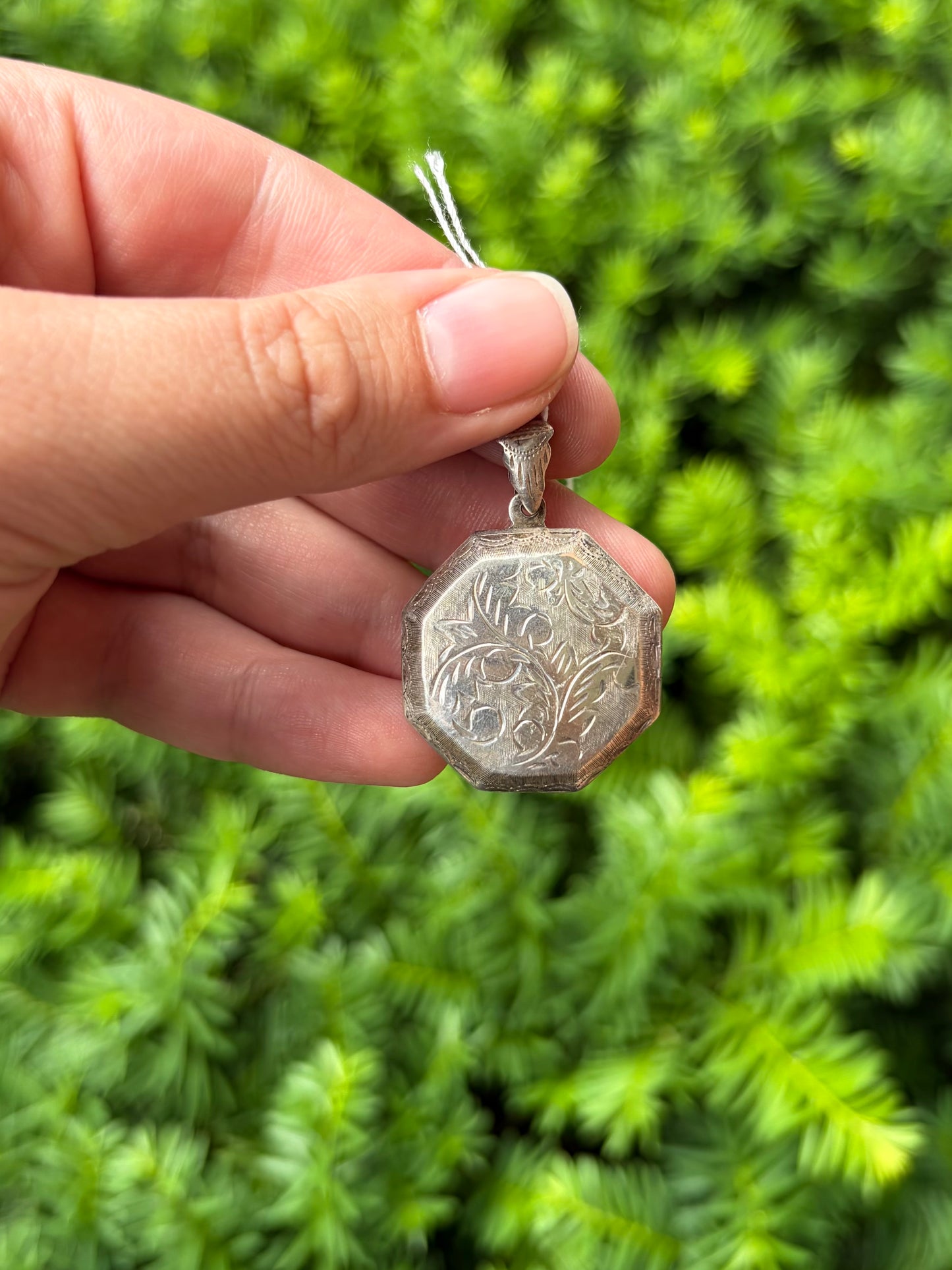 Sterling Silver Octagon Locket