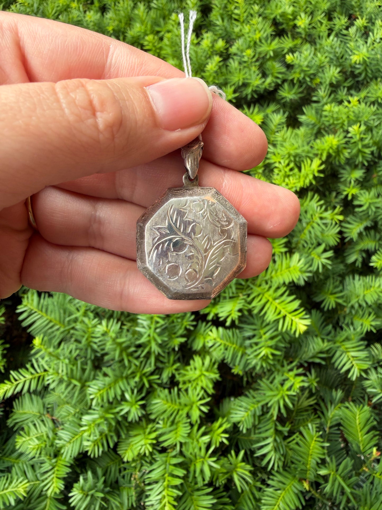 Sterling Silver Octagon Locket
