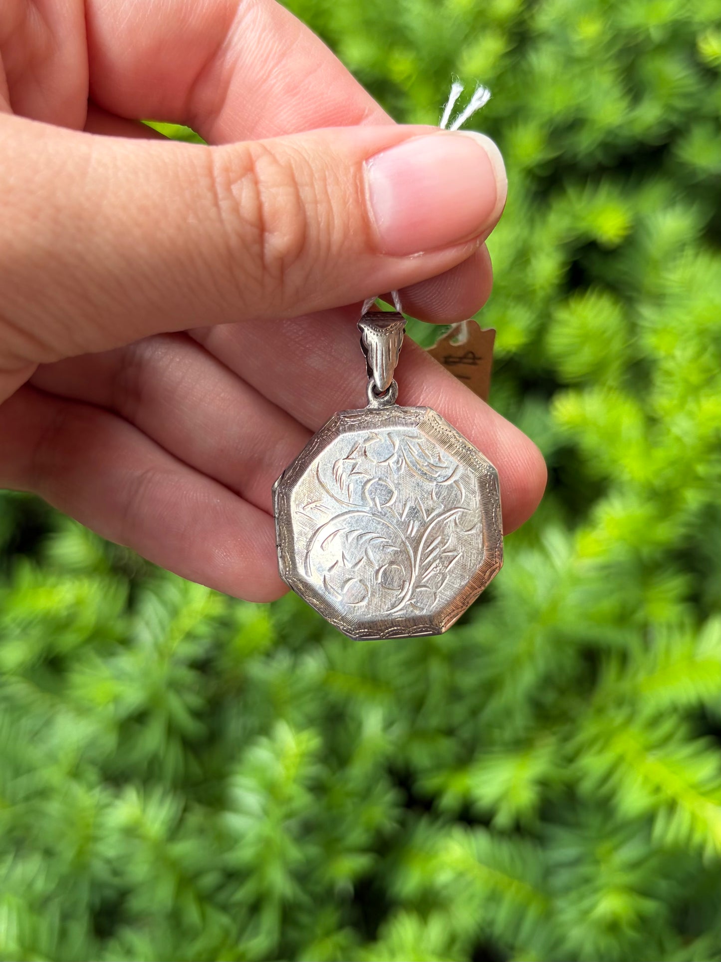 Sterling Silver Octagon Locket