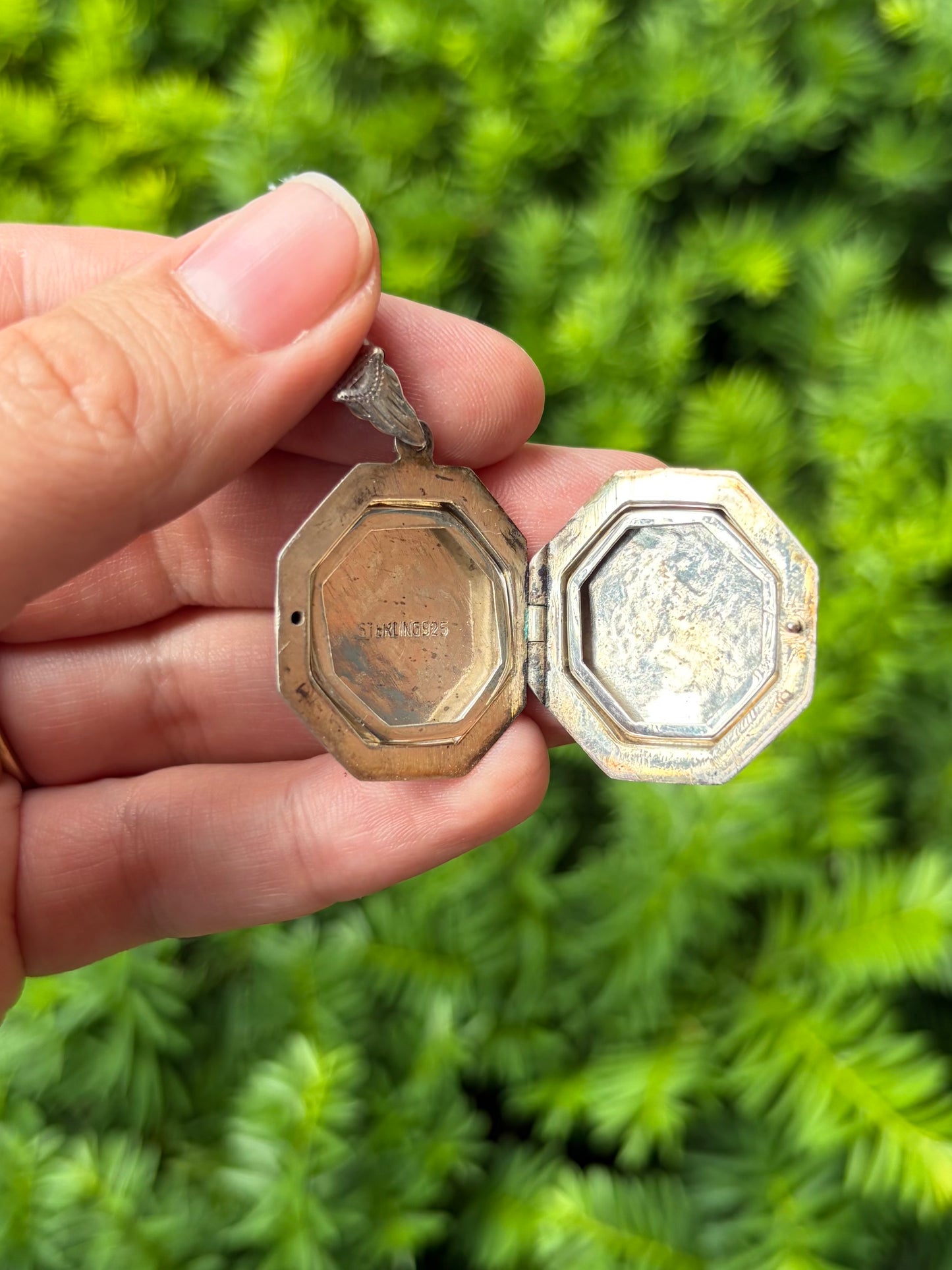 Sterling Silver Octagon Locket