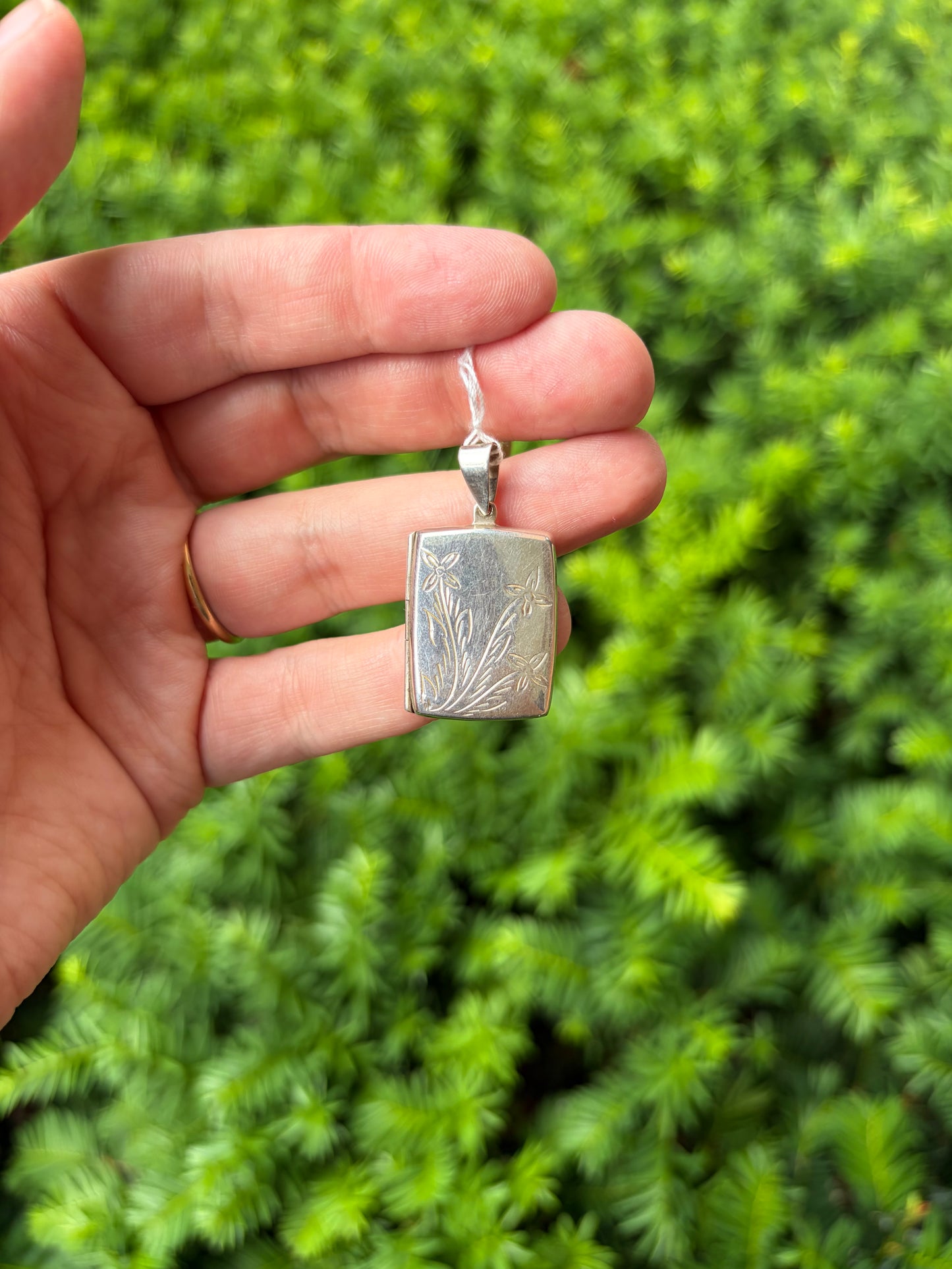 Sterling Silver Rectangle Locket