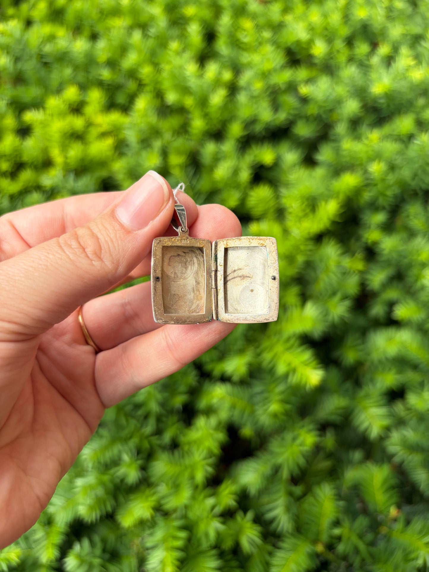 Sterling Silver Rectangle Locket