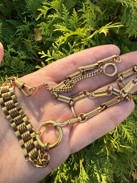 Gold Filled Frankenstein Chain