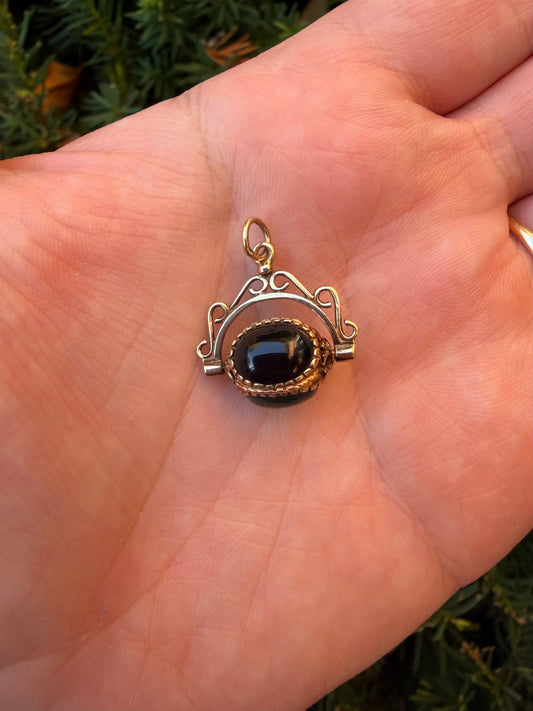 Bloodstone, Carnelian, Onyx Fob