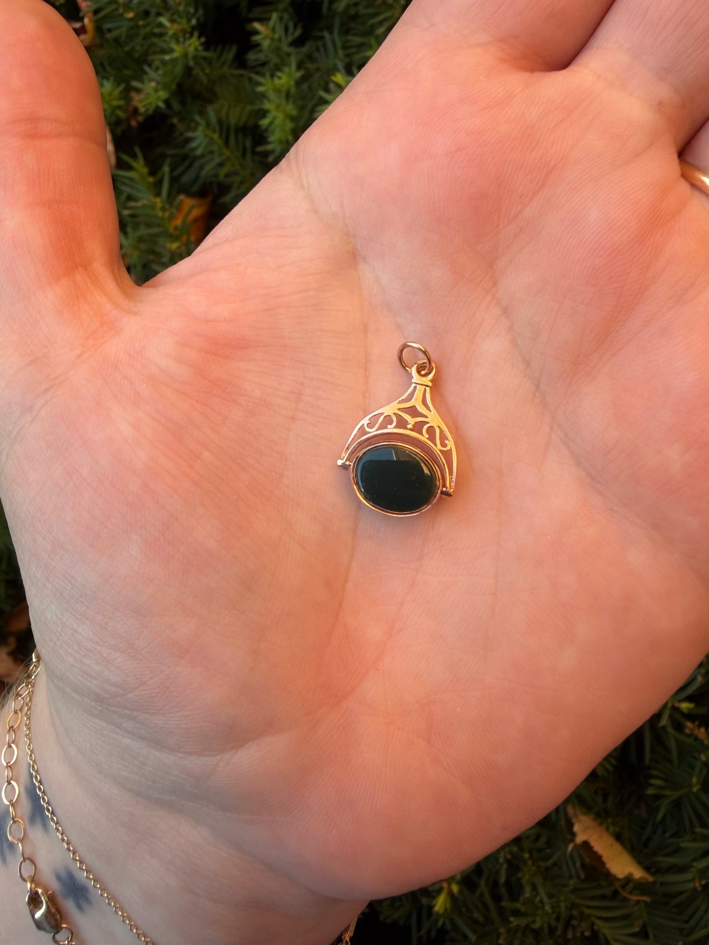 Onyx and Bloodstone Fob