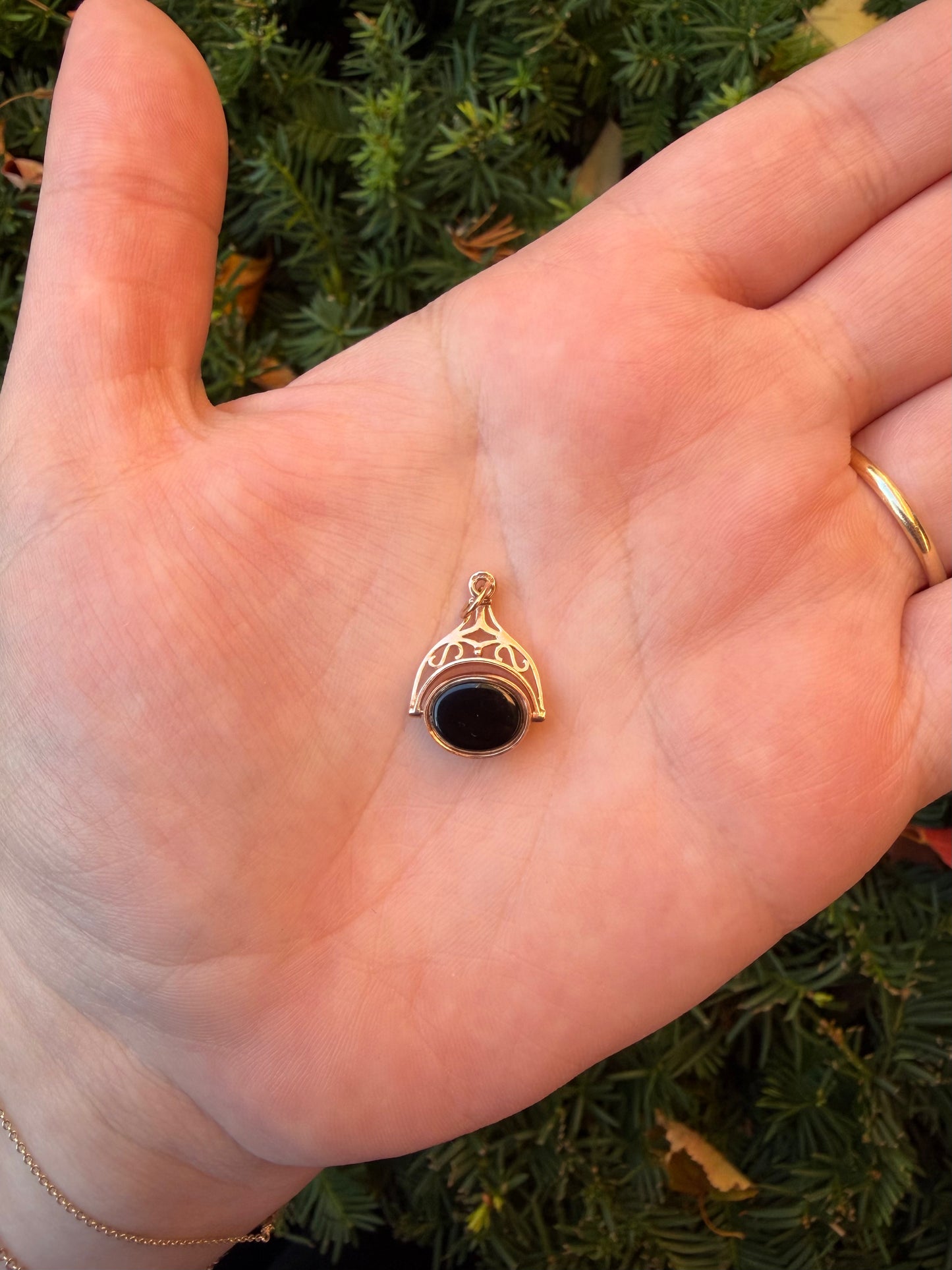 Onyx and Bloodstone Fob