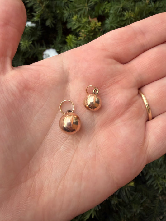 Rolled Gold Orb Charms