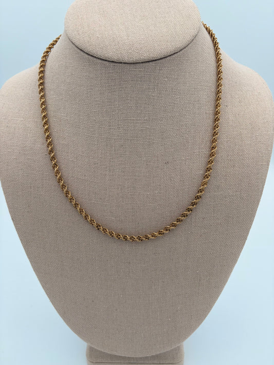 Thick 14k Gold Rope Chain