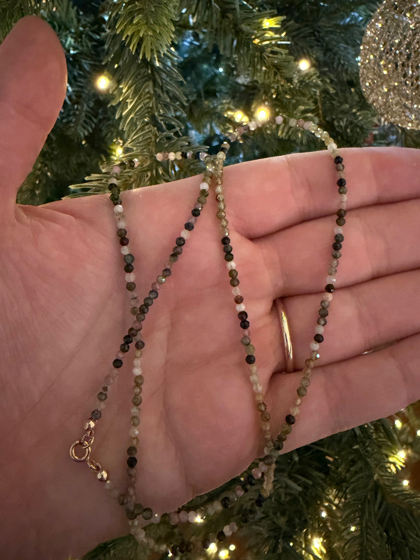 Green Garnet and Tourmaline