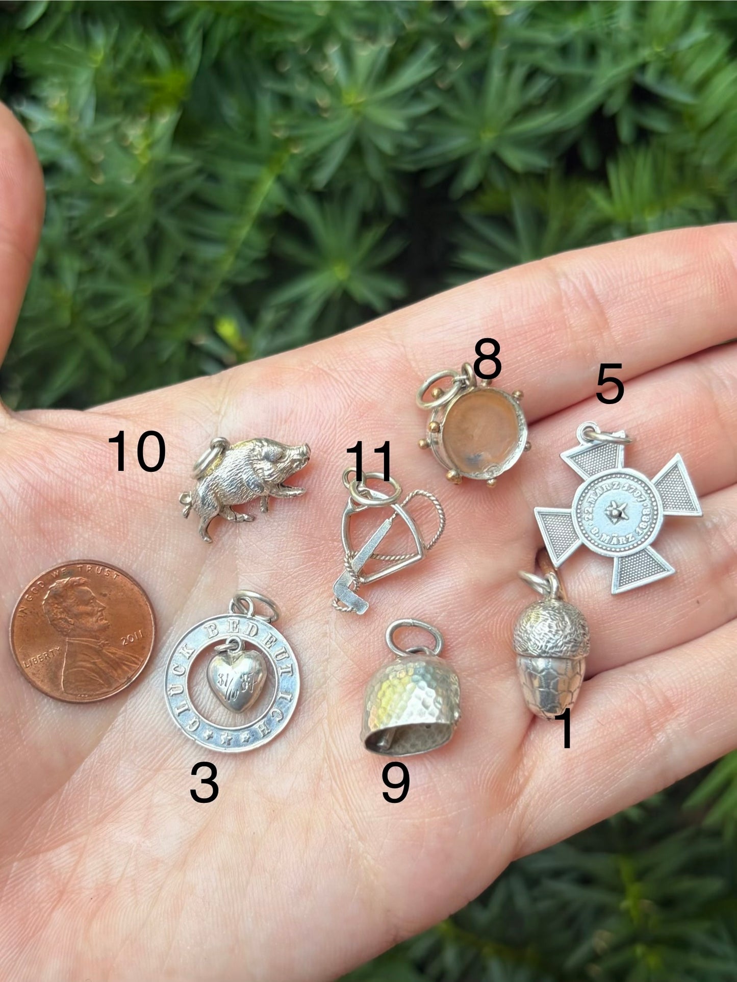 800 Silver Deconstructed Vintage European Charm Bracelet
