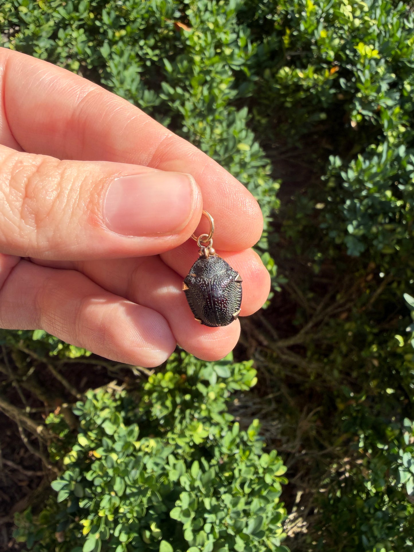 Victorian Scarab Beetle Charm