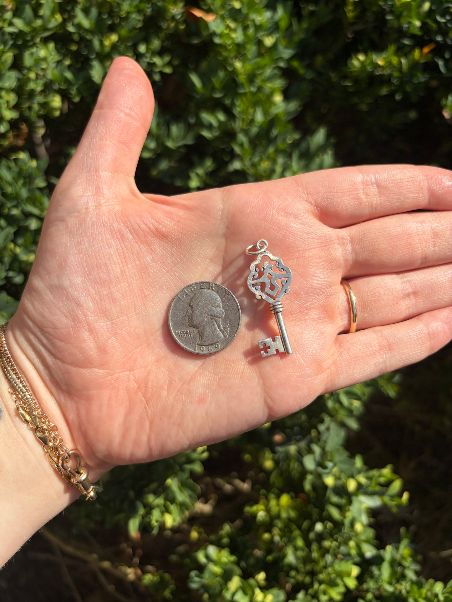 Vintage Sterling Skeleton Key