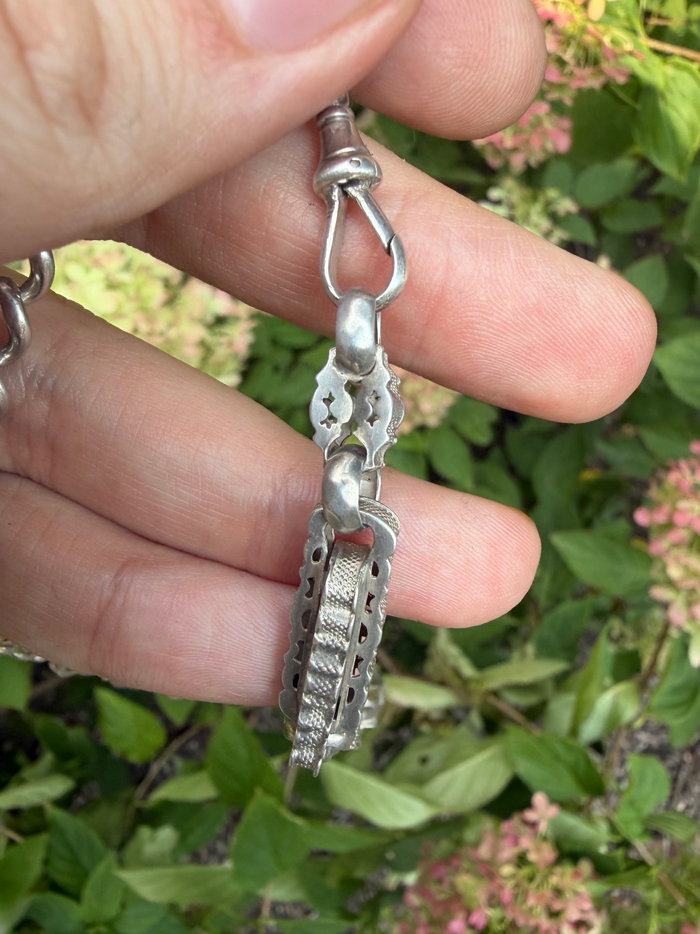 Antique Fancy-link and Graduated Curb "Franken-Chain"