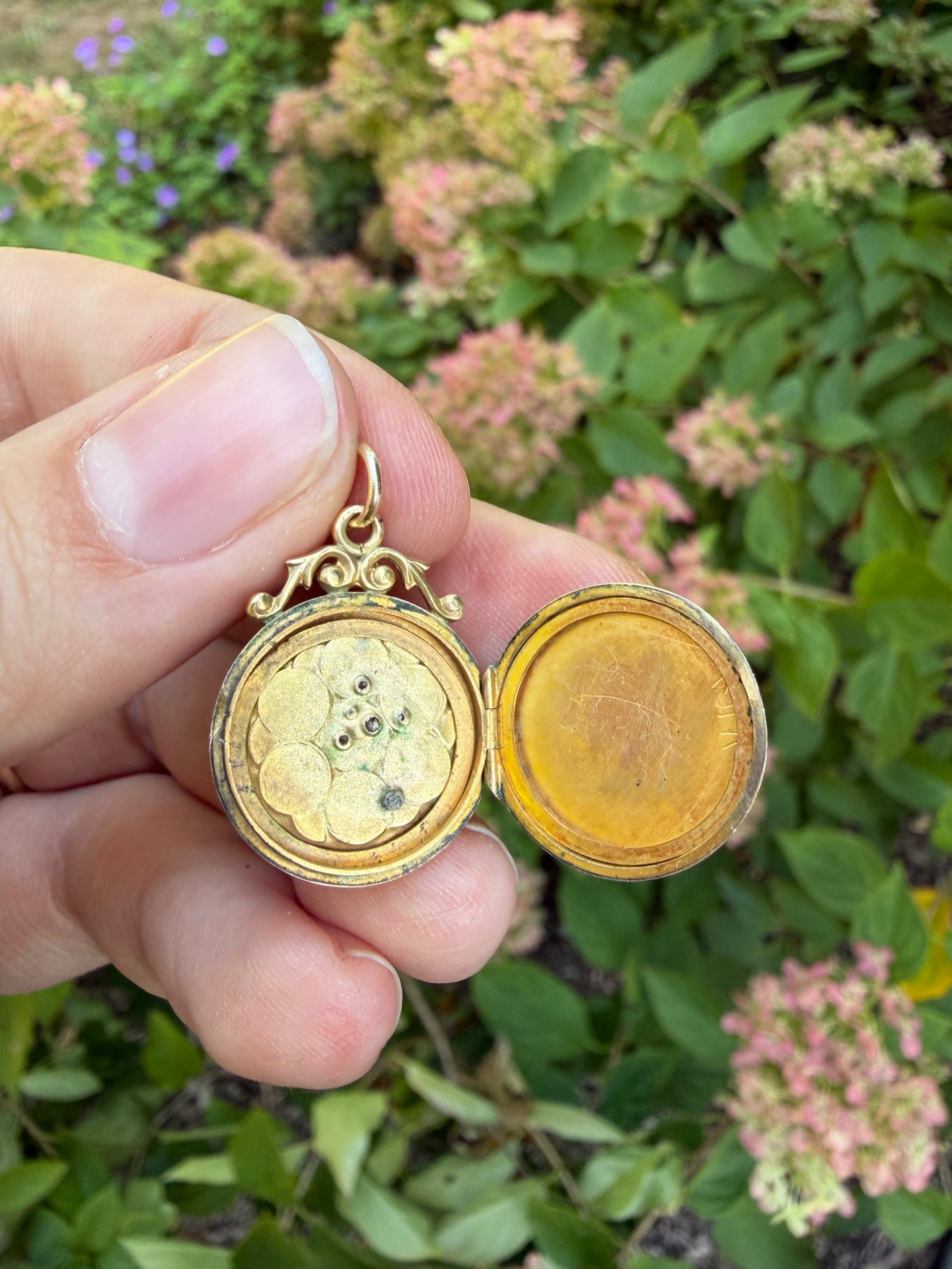 Antique 9k Bird Locket
