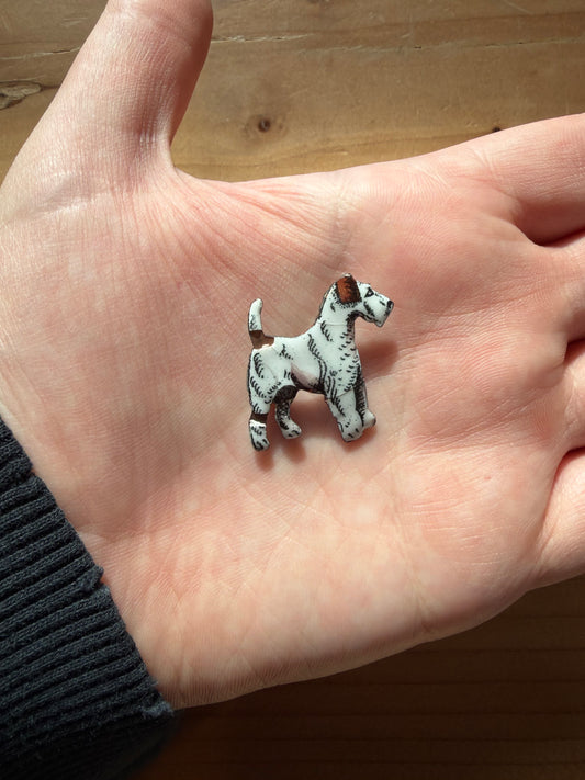 Enamel Terrier Pin