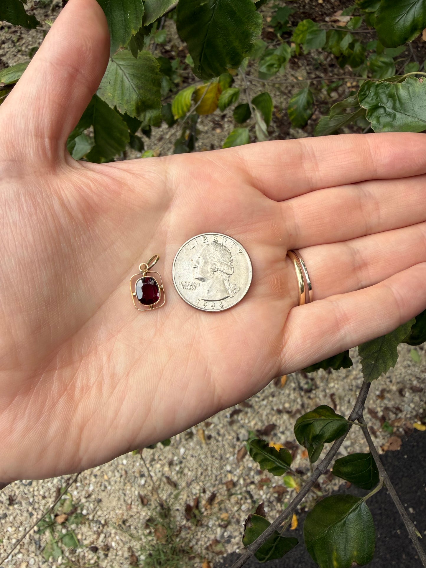 Vintage Art Deco Amethyst Pendant