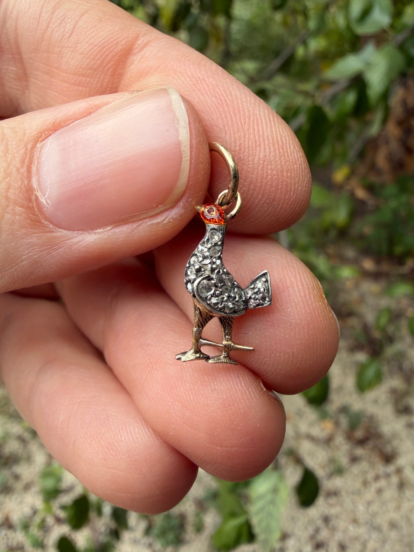 Vintage Mystery Bird Charm