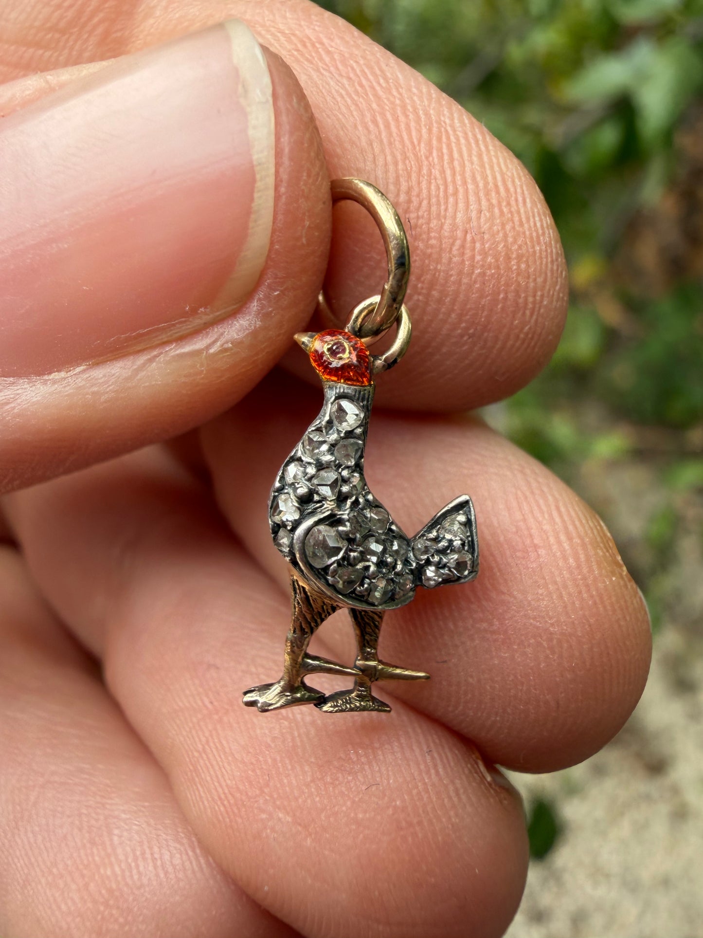 Vintage Mystery Bird Charm