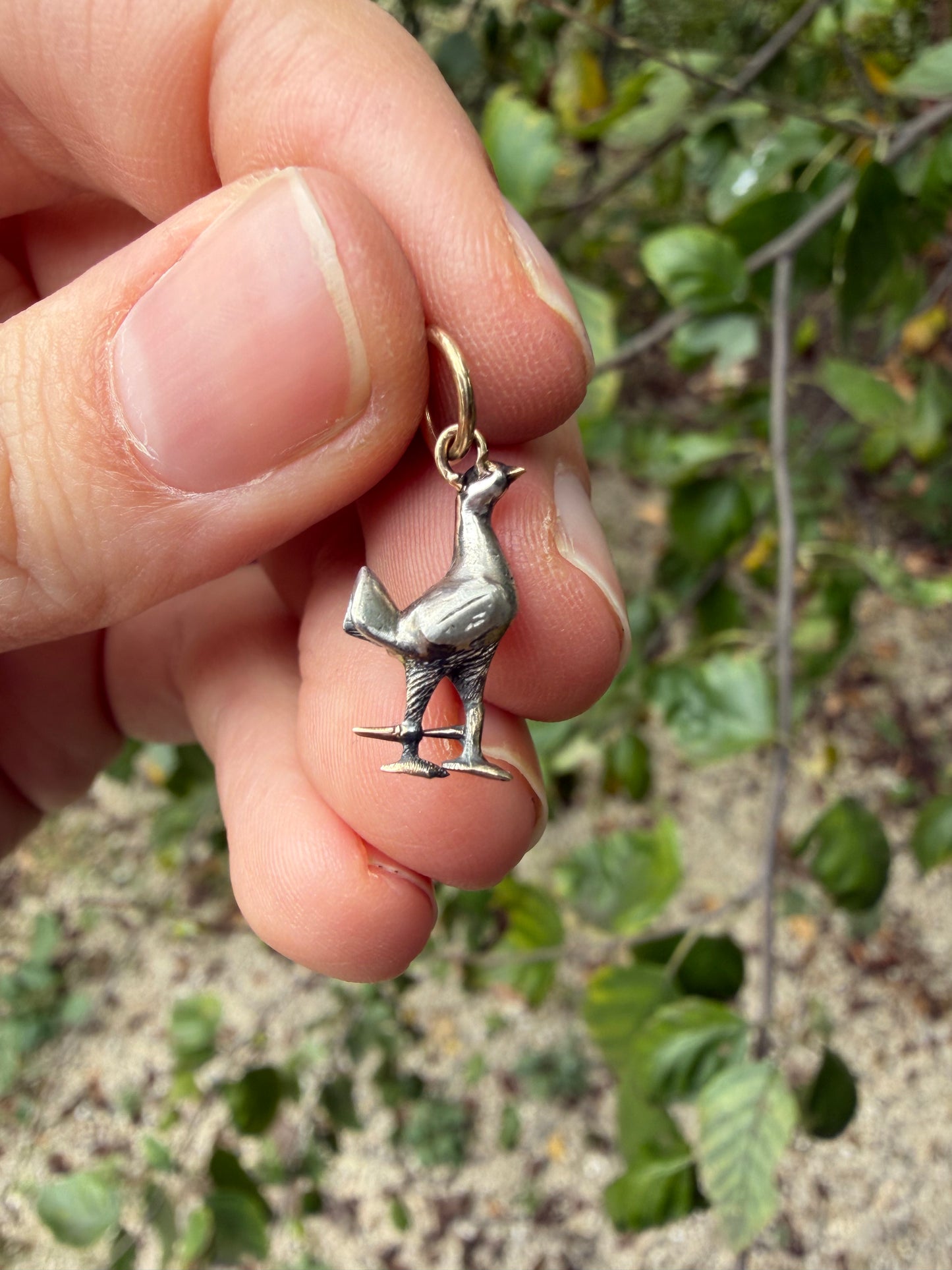 Vintage Mystery Bird Charm