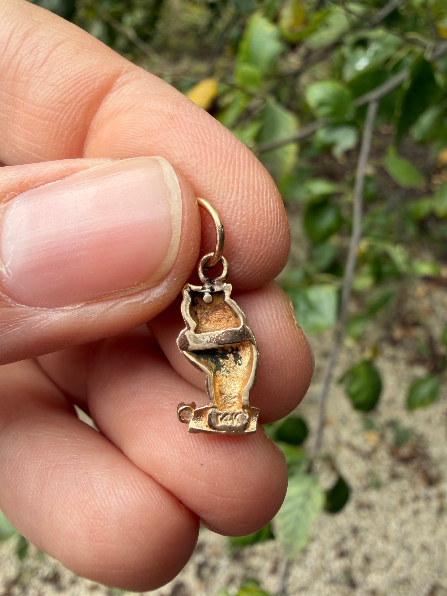 Vintage 14k Owl
