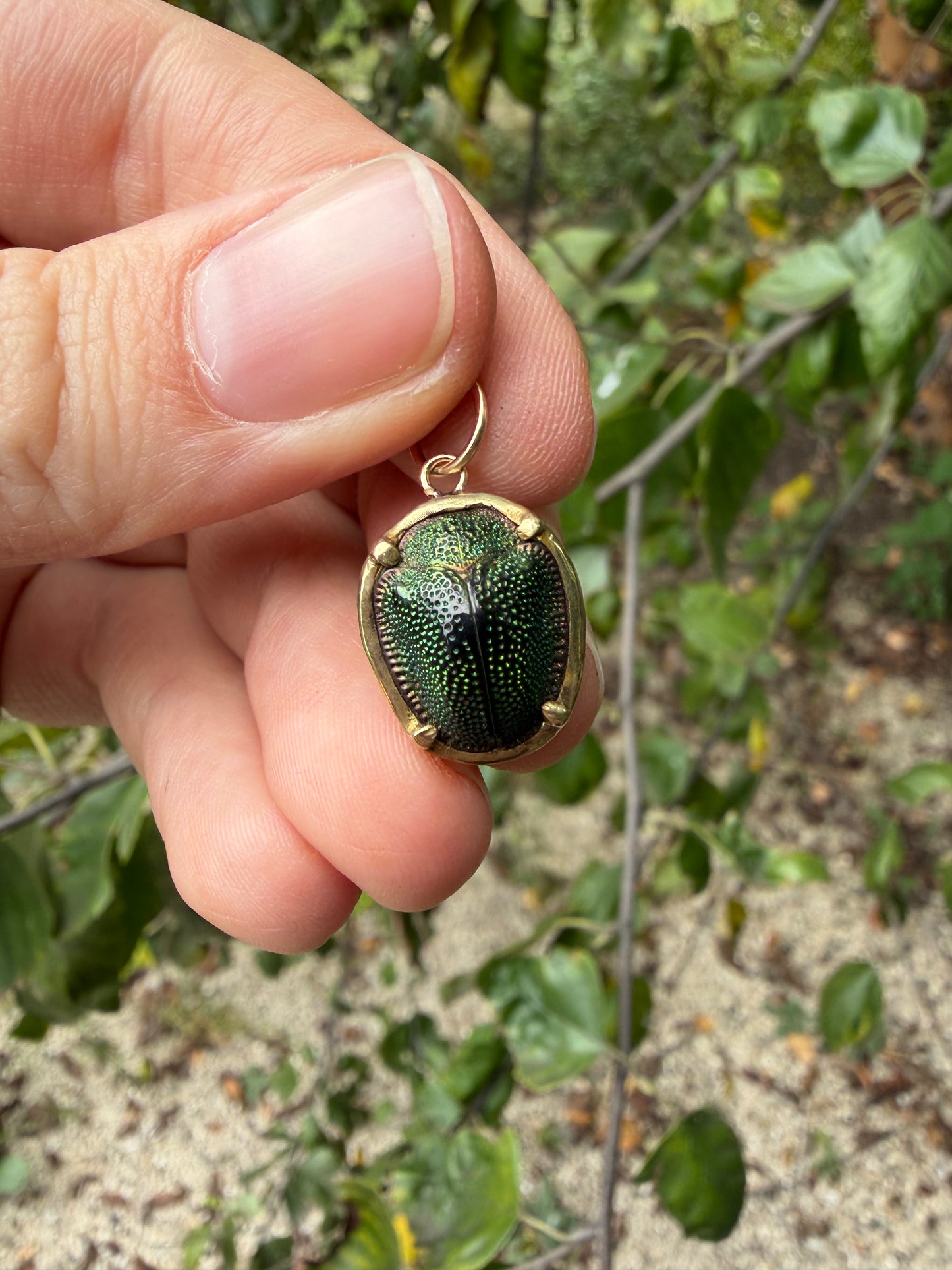 Antique Victorian Scarab Beetle 14K