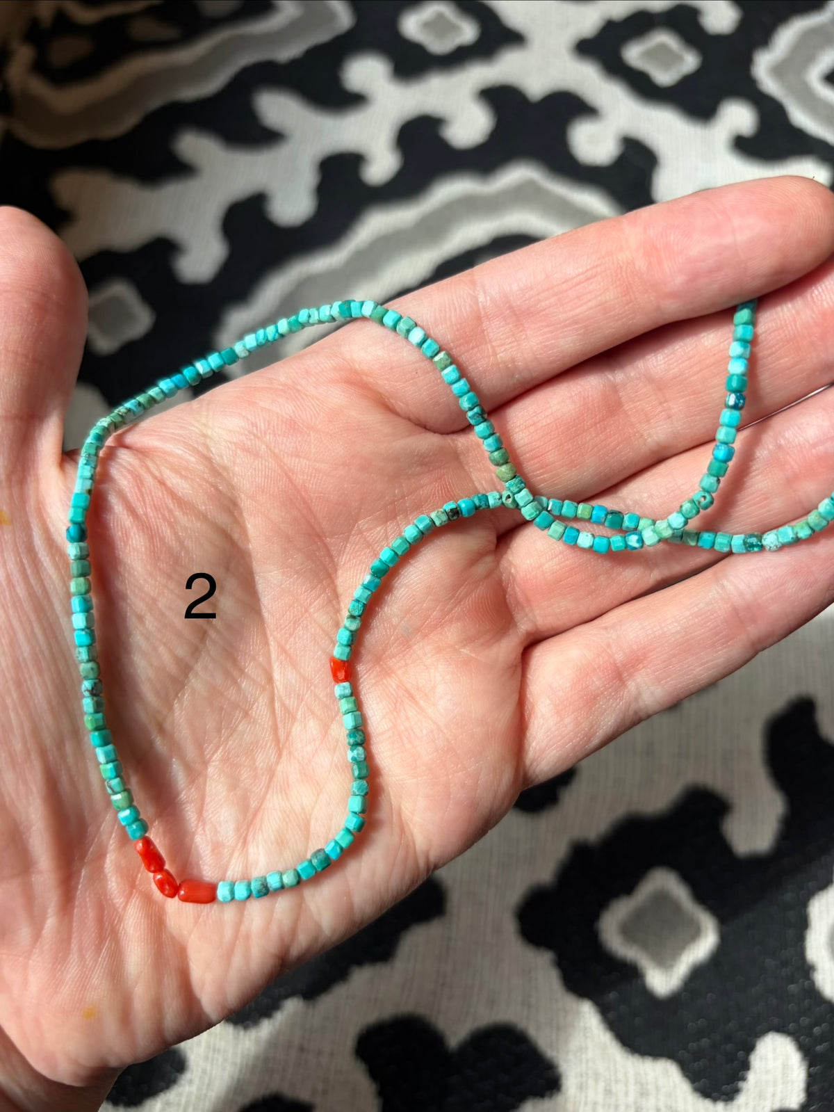 "Hawthorne Handmade" Down by the Sea- Coral, Turquoise, and Carnelian Nacklaces