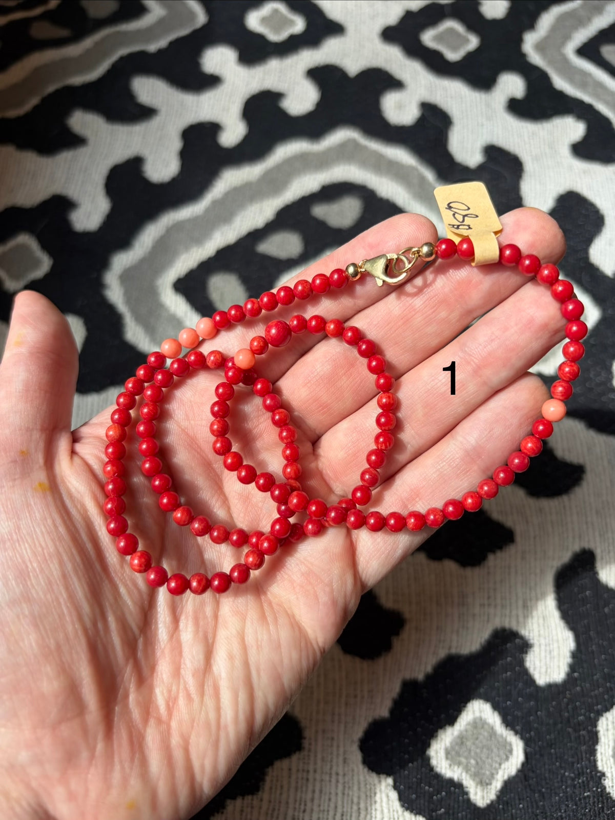"Hawthorne Handmade" Down by the Sea- Coral, Turquoise, and Carnelian Nacklaces